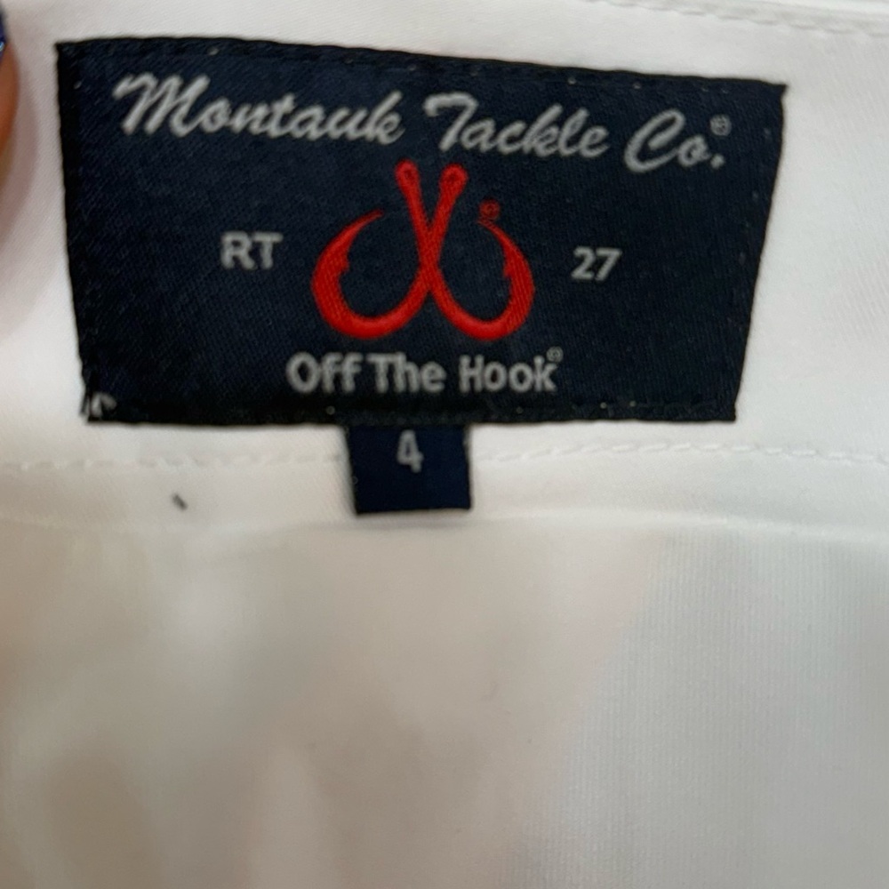 Women's White Montauk Tackle Company Skort size 4 - Picture 4 of 4
